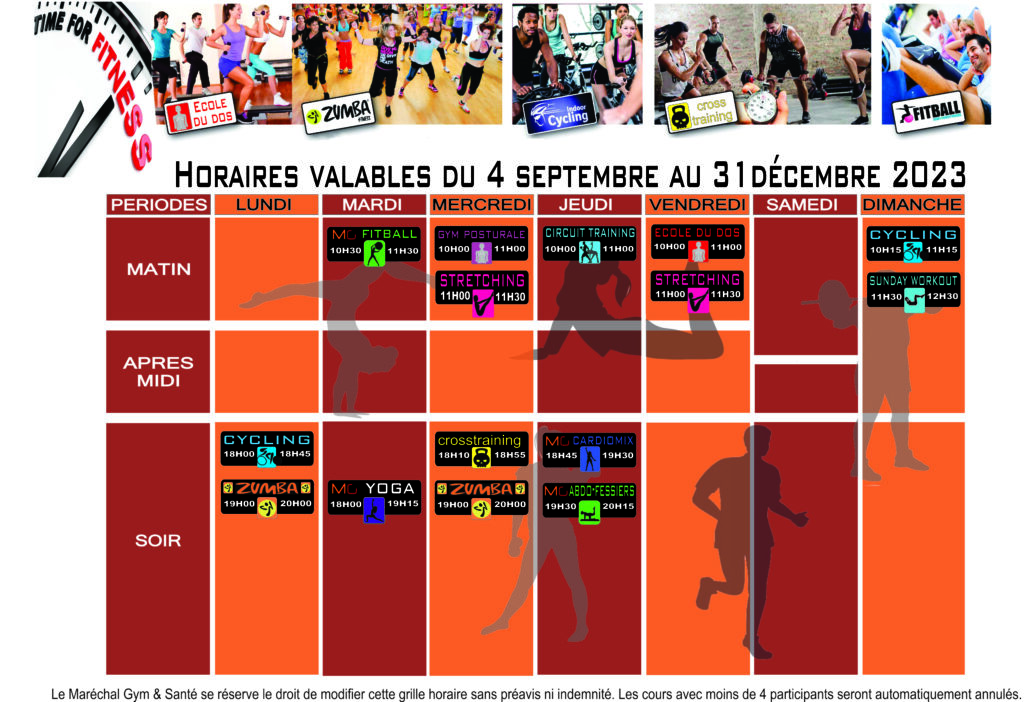 horaire sept 2023